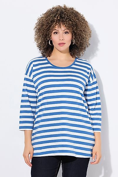 Ulla Popken T-Shirt Shirt Ringel Oversized günstig online kaufen