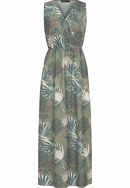 CLOUD 5IVE Shirtkleid "CLOUD 5IVE Maxi Kleid in Wickeloptik mit Tropical Al günstig online kaufen