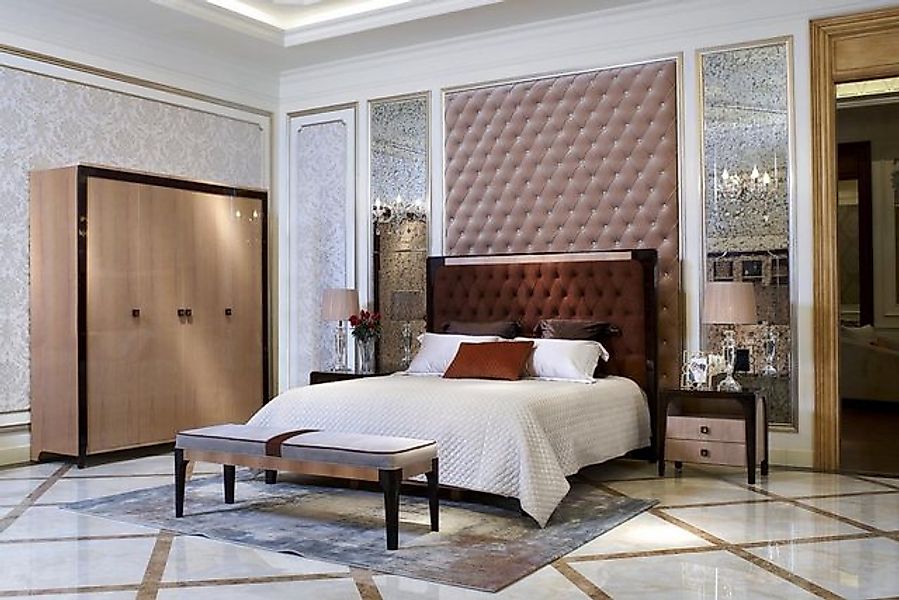 JVmoebel Bett Polster Doppel Hotel Betten Ehe Schlaf Zimmer Textil * 200 Br günstig online kaufen