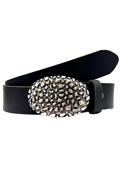 Rettungsring Gürtel Ledergürtel mit gemusterter Schließe günstig online kaufen