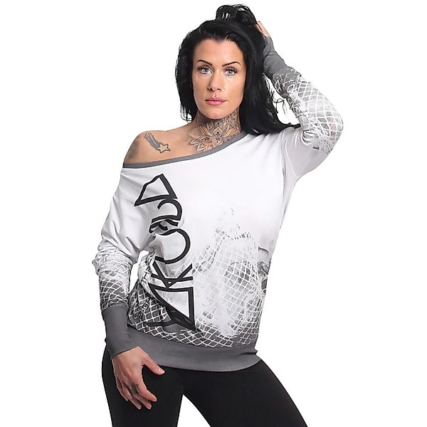 YAKUZA Langarmshirt Mesh Rose im Boyfriend günstig online kaufen