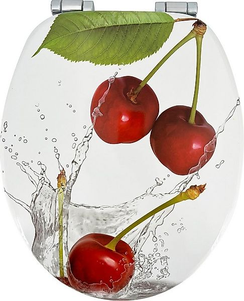 ADOB WC-Sitz Kirsche, Absenkautomatik, sehr stabil günstig online kaufen