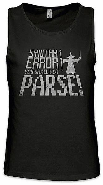 Urban Backwoods Tanktop You Shall Not Parse Ärmelloses T-Shirt Syntax Errro günstig online kaufen