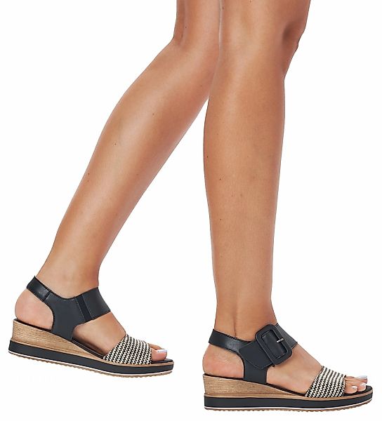 Remonte Sandalette, Sommerschuh, Sandale, Bequemschuh mit Klett unter der Z günstig online kaufen