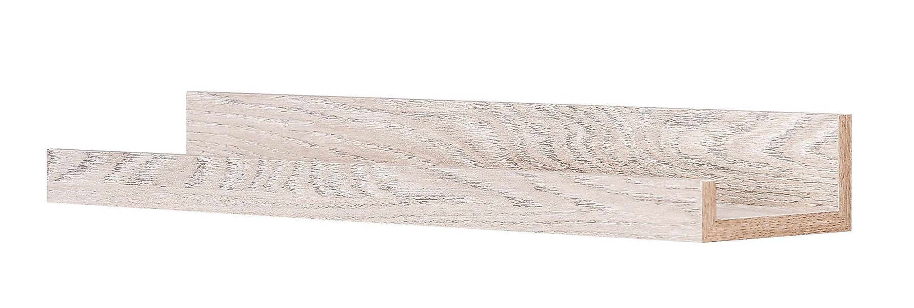 Levandeo® Bilderleiste, Bilderleiste Eiche Gekälkt L40cm günstig online kaufen