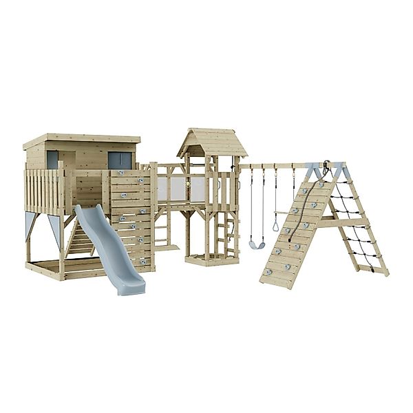 OutdoorToys Spielturm Malin mit Trapezschaukel Eisblau günstig online kaufen