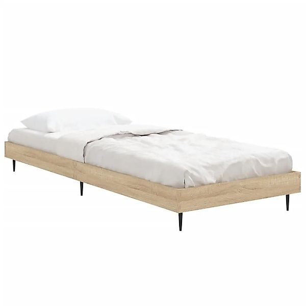 vidaXL Bettgestell Ohne Matratze Sonoma-Eiche 75x190 cm Holzwerkstoff 83231 günstig online kaufen