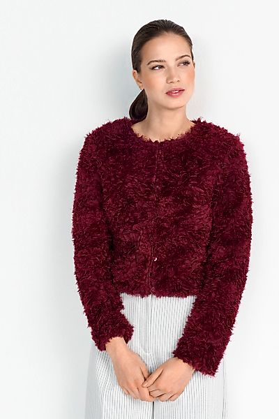 RICHROYAL Fellimitatjacke, ohne Kapuze, Mit Rundhalsausschnitt günstig online kaufen