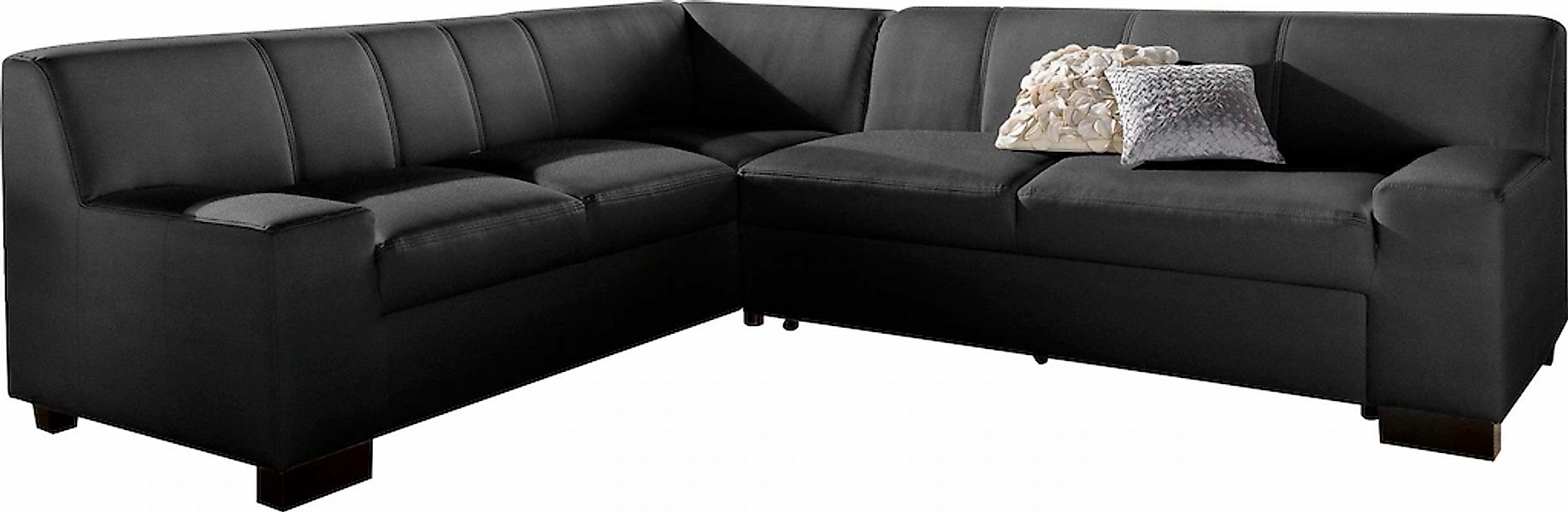 DOMO collection Ecksofa »Norma Top, elegant und modern, flache Armlehnen, L günstig online kaufen