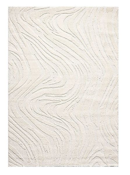 Vimoda Teppich Wellenmuster, modernerer Design, dicht & weich, Rund, Höhe: günstig online kaufen