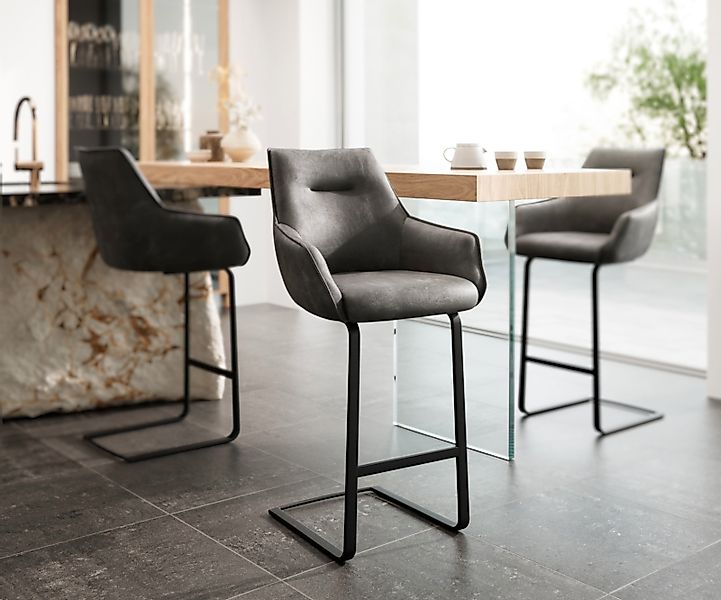 DELIFE Barhocker Alja-Flex, Freischwinger flach Metall günstig online kaufen
