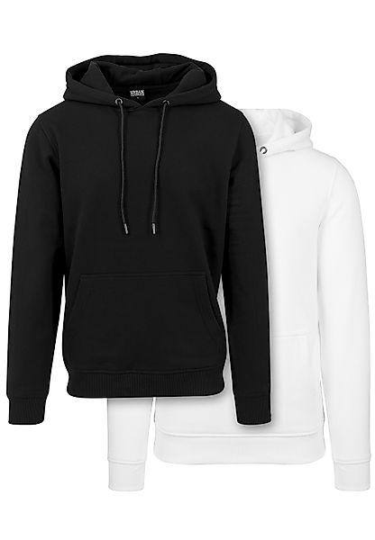 URBAN CLASSICS Sweatshirt "Urban Classics Herren Basic Sweat Hoody 2-Pack", günstig online kaufen