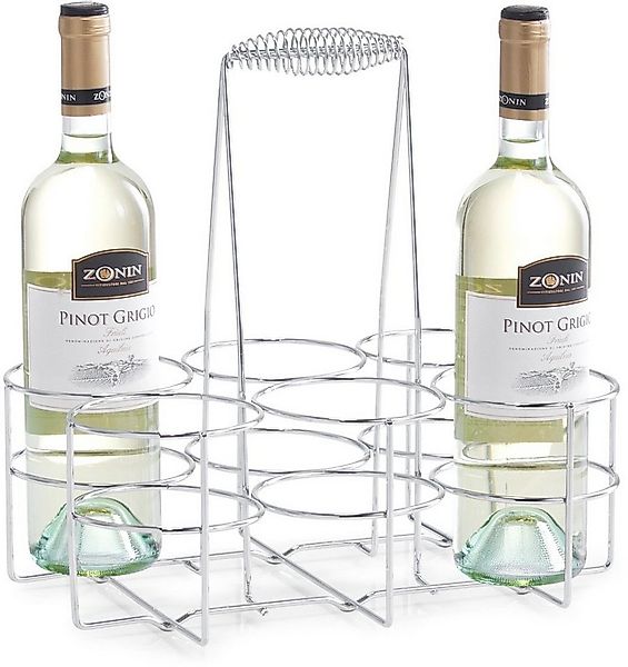 Zeller Present Flaschenkorb, Flaschenhalter für 6 Flaschen günstig online kaufen