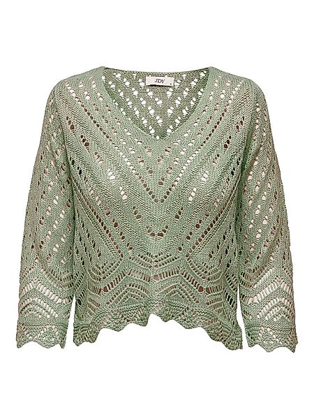 JACQUELINE de YONG Strickpullover Cropped 3/4 günstig online kaufen