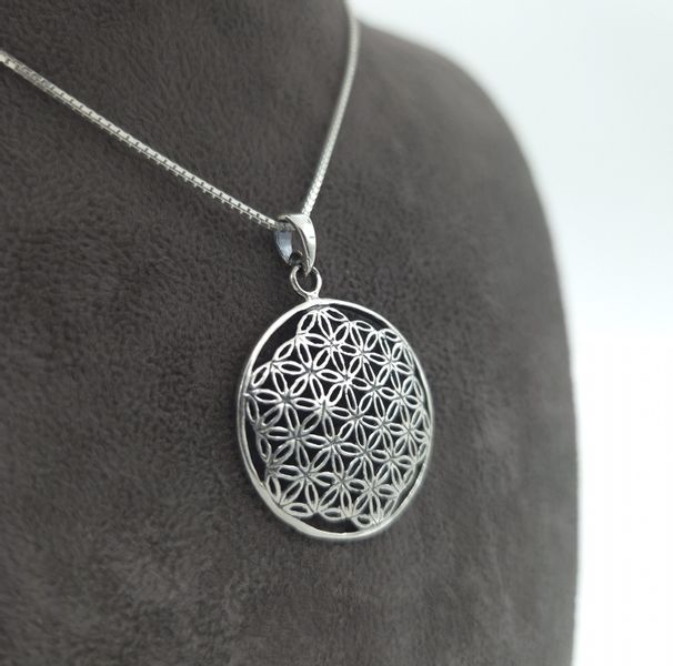 NAHLE Kette mit Anhänger Silberkette Lebensblume günstig online kaufen