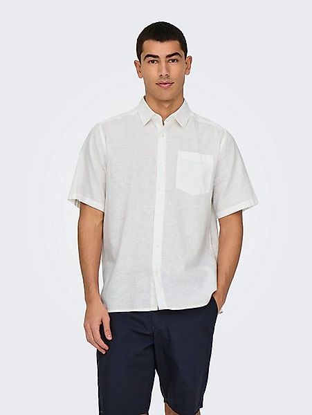 ONLY & SONS Kurzarmhemd ONSCAIDEN LIFE REG SS 1 PKT SHIRT günstig online kaufen