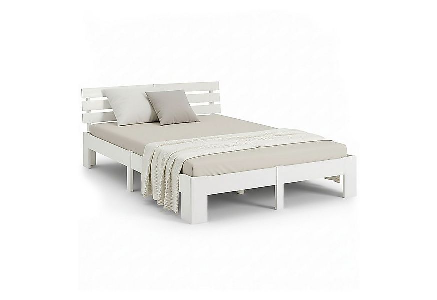 Homestyle4u Holzbett 90x200 120x200 140x200 160x200 180x200 Doppelbett Kopf günstig online kaufen