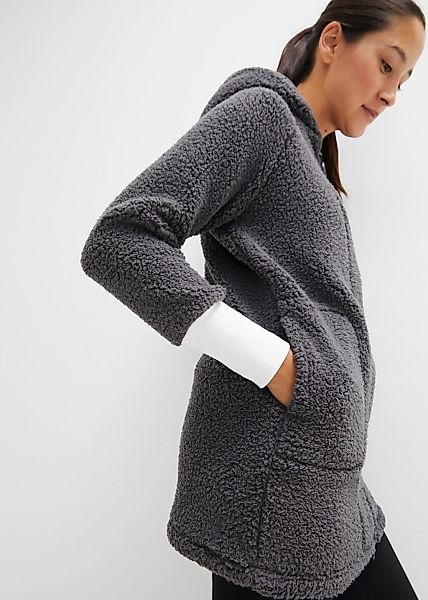 bonprix Fleecejacke mit Kapuze günstig online kaufen