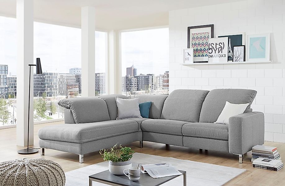 3C Candy Ecksofa »Homely bequem und komfortabel, mit verstellbaren Kopfteil günstig online kaufen