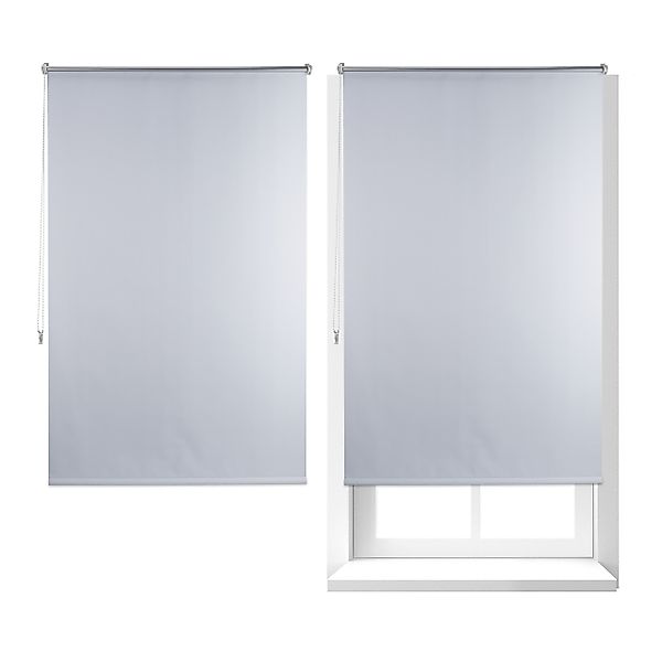 Verdunklungsrollo 2x Thermo Verdunklungsrollo 100x160 weiß, günstig online kaufen