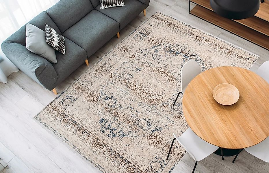 calo-deluxe Teppich "Valessa-1111" rechteckig 5 mm Höhe Wohnzimmer günstig online kaufen