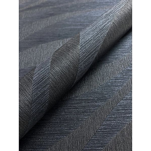 Newroom Vliestapete Sirius Black Blue Wellen Glamour FSC® günstig online kaufen