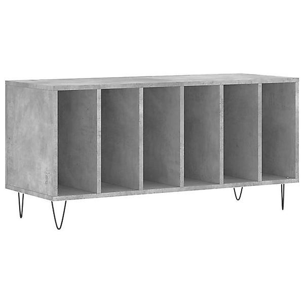vidaXL Media-Regal Plattenschrank Betongrau 100x38x48 cm günstig online kaufen