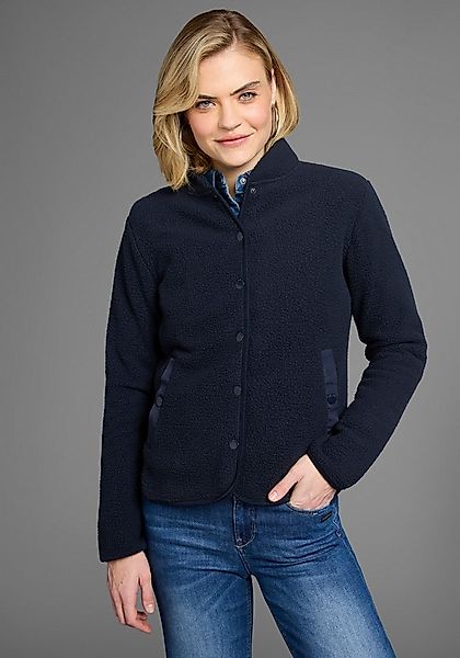 Polarino Fleecejacke aus Teddy-Fleece, Übergangsjacke mit Stehkragen und Kn günstig online kaufen