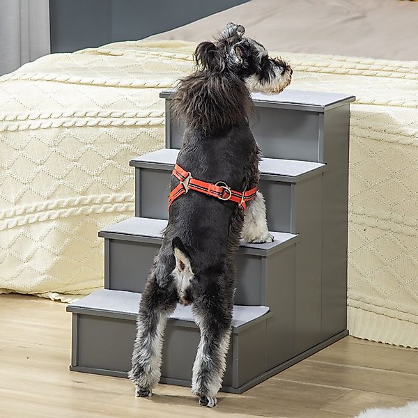PawHut Haustiertreppe 4-stufige Hundetreppe Einstiegshilfe mit günstig online kaufen
