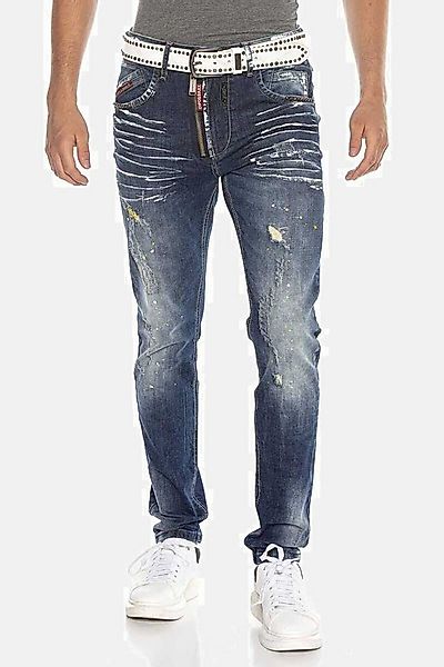 Cipo & Baxx 5-Pocket-Jeans Jeans mit trendigen Used-Elementen, CD658 günstig online kaufen