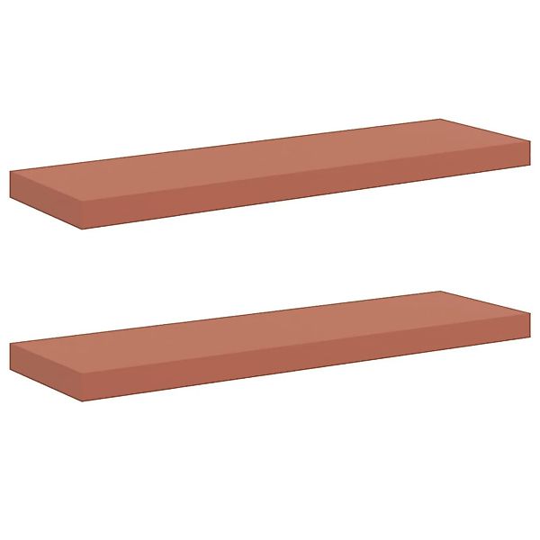 vidaXL Wandregal Wandmontiert 2 Stk Rot 90 x 23,5 x 4 cm Holzwerkstoff 4201 günstig online kaufen
