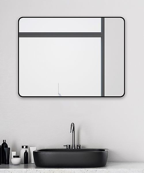 Talos Wandspiegel "Black Living", (Komplett-Set), BxH: 80x60 cm günstig online kaufen