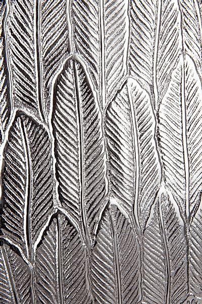 Casablanca by Gilde Dekovase »Feder«, (1 St.), Vase aus Aluminium, Dekoobje günstig online kaufen