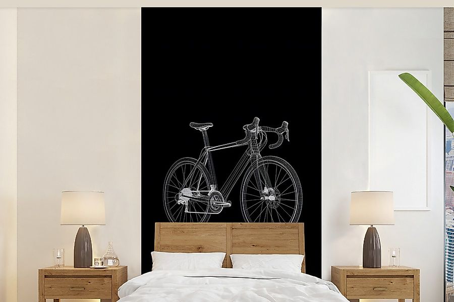 MuchoWow Fototapete Linien - Illustration - günstig online kaufen