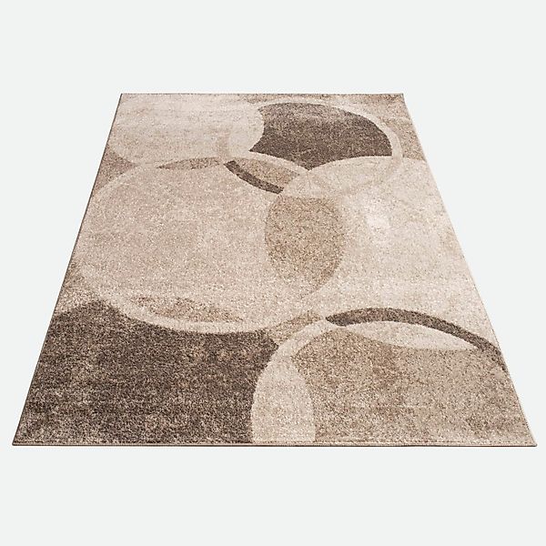 KADIMA DESIGN Teppich Kreismuster Wohnzimmer schmutzabweisend günstig online kaufen