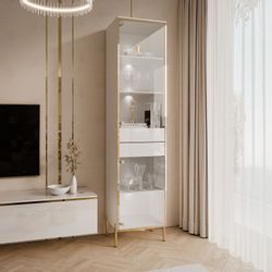 Lookway Glasvitrine AURORA mit LED-Beleuchtung Breite: günstig online kaufen