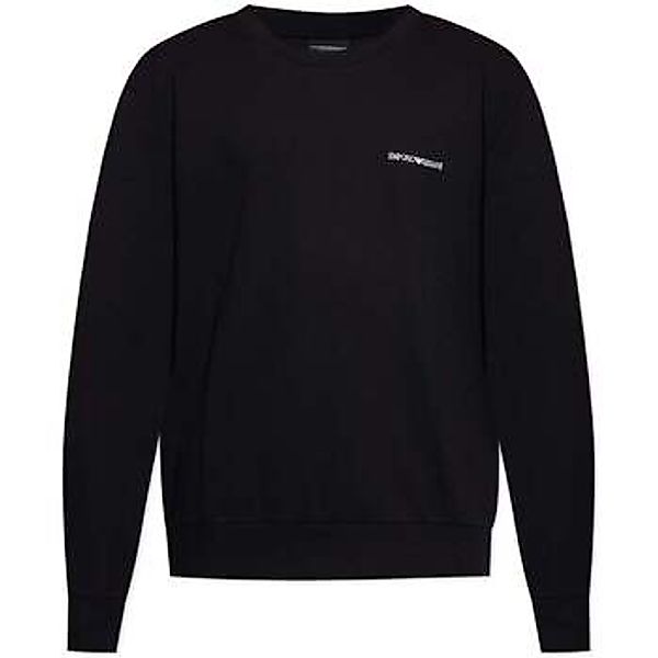 Emporio Armani  Sweatshirt Embroidered Logo Lounge Sweatshirt Black günstig online kaufen