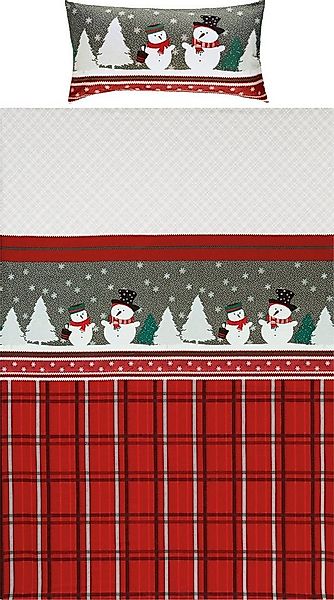 REDBEST Bettwäsche Bettwäsche, Biber, Karo günstig online kaufen