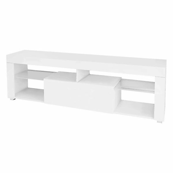 ML-Design TV-Lowboard aus Holz Weiß 140x51x35 cm Modernes TV-Board mit Stau günstig online kaufen