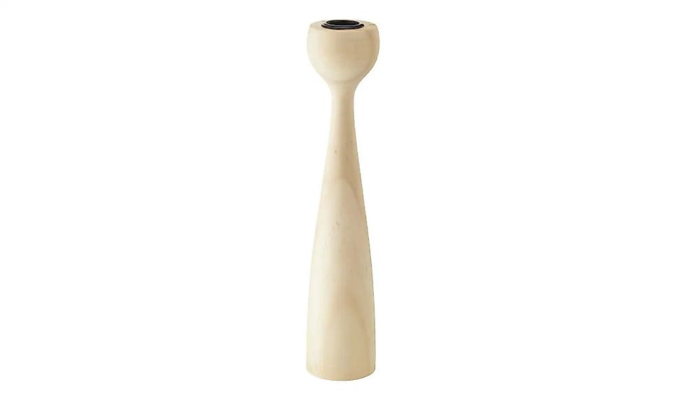 HOME STORY Kerzenhalter   ¦ holzfarben ¦ Holz,Metall ¦ Maße (cm): H: 25  Ø: günstig online kaufen