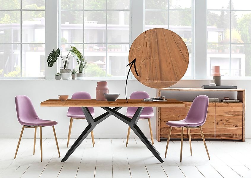 SIT Esstisch, mit rustikaler Oberfläche günstig online kaufen