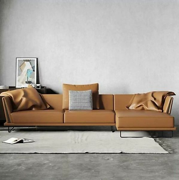 JVmoebel Ecksofa Ecksofa L-form Leder Wohnlandschaft Relax Sofa Design Couc günstig online kaufen