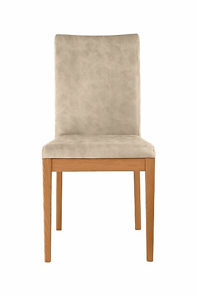 Home affaire 4-Fußstuhl "Dendres", (Set), 2 St., Microfaser, Sitz und Rueck günstig online kaufen