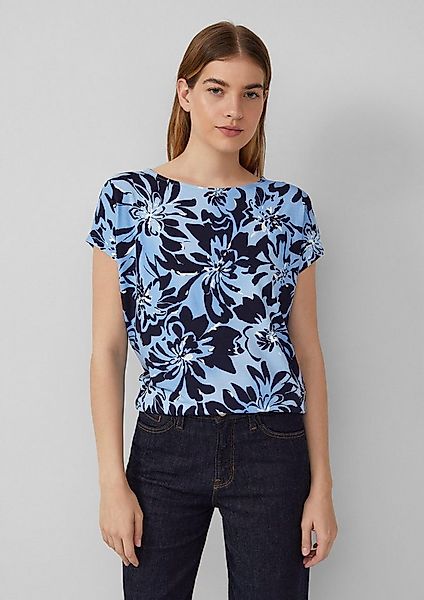 s.Oliver Muscleshirt T-Shirt Fließendes Jersey-Shirt mit überschnittenen Sc günstig online kaufen