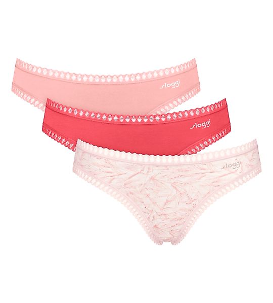 sloggi Minislip "GO Crush Mini C3P" 3er Pack, dehnbare Spitzendetails, uni, günstig online kaufen