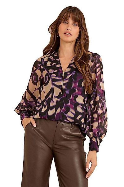 Love & Roses Langarmbluse Love & Roses Bluse mit Reißverschluss vorn Regula günstig online kaufen
