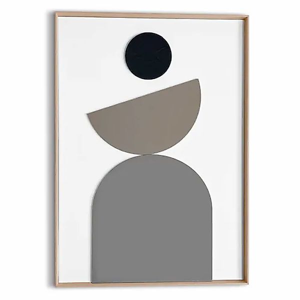 Reinders! Wandbild »Abstract Balance« Wohnzimmer - Beige - MDF - Abstrakt - günstig online kaufen