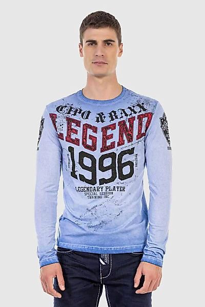 Cipo & Baxx T-Shirt "Sweatshirts", mit Print und sportlichem Look günstig online kaufen