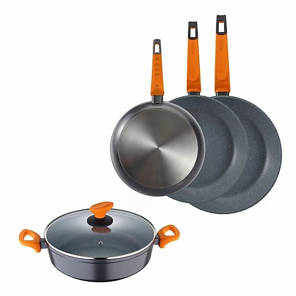 Pfannen-set San Ignacio Cookware Lava Aluminium (4 Pcs) günstig online kaufen