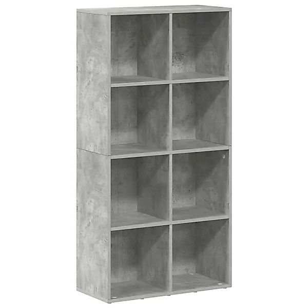 vidaXL Bücherregal/Sideboard Betongrau 66x30x130 cm Holzwerkstoff 800157 günstig online kaufen
